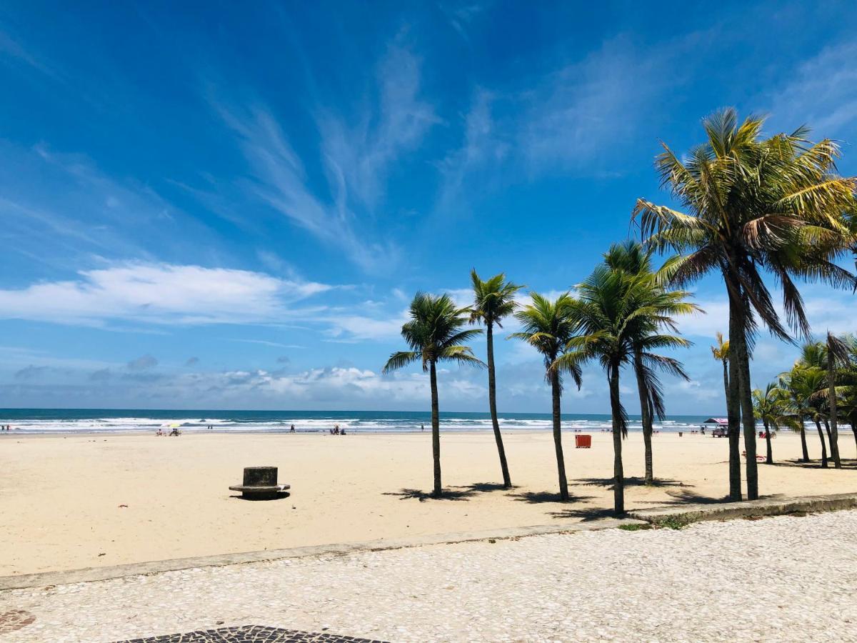 Apto com vista mar PÉ NA AREIA Praia Grande  Extérieur photo