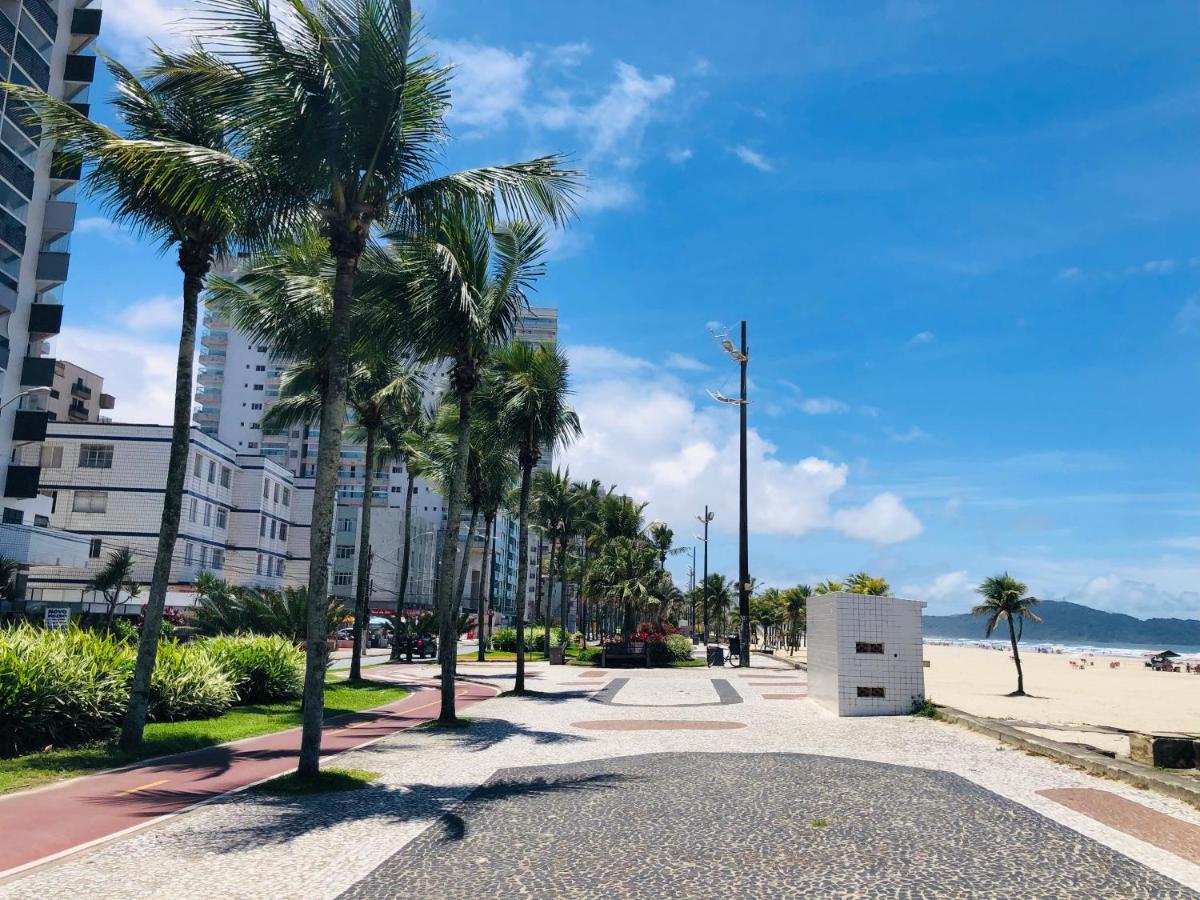 Apto com vista mar PÉ NA AREIA Praia Grande  Extérieur photo
